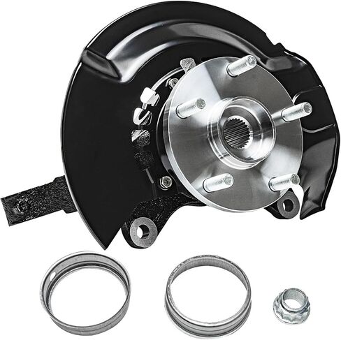 Detroit Axle - 2.4L Front Left Steering Knuckle for Toyota 04-06 Camry, Driver Side Steering Knuckle & Wheel Hub Bearing Assembly 2004 2005 2006 Replacement in Saudi Arabia