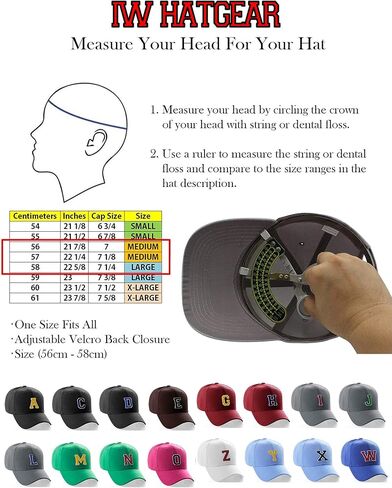 قبعة بيسبول كلاسيكية مخصصة من الألف إلى الياء بحرف الفريق الأولي، قبعة خضراء باللون الأبيض والأسود in Kuwait