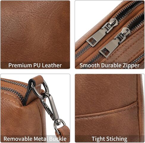 GAEKEAO Crossbody Bags for Women Small Cross Body Bag Genuine Leather Camera Bag Purse with Adjustable Strap in Kuwait