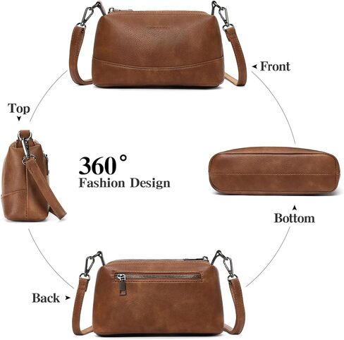 GAEKEAO Crossbody Bags for Women Small Cross Body Bag Genuine Leather Camera Bag Purse with Adjustable Strap in Kuwait