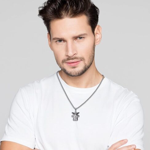Star Wars Stainless Steel Necklaces for Men, Character Pendant Designs, 22" Box Chain in Saudi Arabia