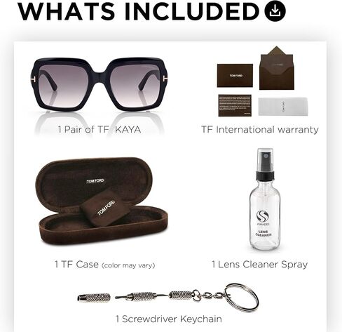 Tom Ford FT1082 KAYA Square Shape Sunglasses With Luxury Eyewear Kit in Saudi Arabia