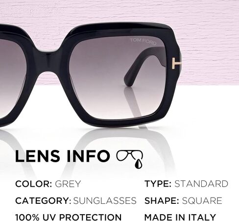 Tom Ford FT1082 KAYA Square Shape Sunglasses With Luxury Eyewear Kit in Saudi Arabia