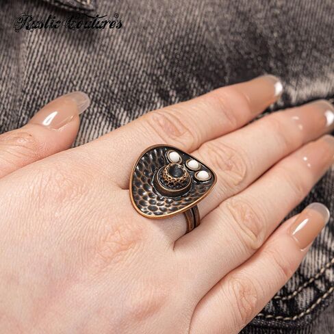 خاتم الكفة البوهيمي الفيروزي البوهيمي من Montana West Rustic Couture للنساء راعية البقر in Saudi Arabia