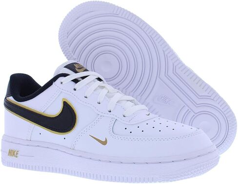 Air Force 1 Lv8 in White, Black, and Metallic Gold by Nike in Saudi Arabia