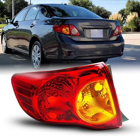 مجموعة مصابيح خلفية Toyota Corolla من AUTOONE، مجموعة مصابيح الذيل تناسب 2009-2010 Corolla Rear Factory OEM Passeger Side، بدون مصابيح in Saudi Arabia