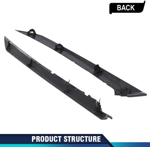 PIT66 Pair Front Bumper Grille Trim Molding Compatible with Toyota Camry SE XSE 2018-2022 5271306100, 5271206100, TO1047105, TO1046105 Painted Gloss Black in Saudi Arabia