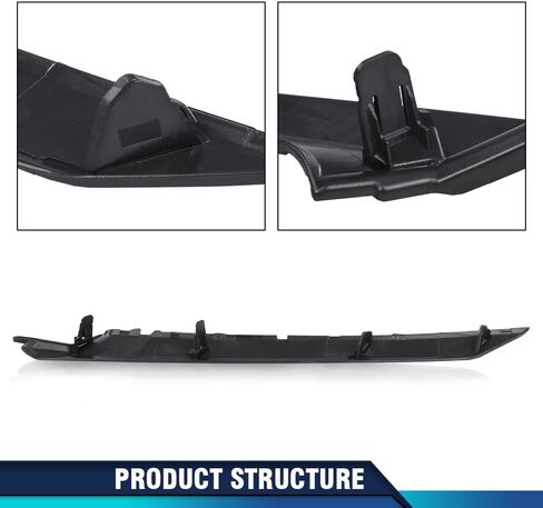PIT66 Pair Front Bumper Grille Trim Molding Compatible with Toyota Camry SE XSE 2018-2022 5271306100, 5271206100, TO1047105, TO1046105 Painted Gloss Black in Saudi Arabia