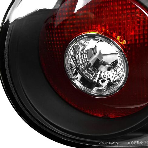 مصابيح خلفية سوداء من SPEC-D TUNING JDM متوافقة مع 2006-2009 Volkswagen Golf MK5 GTI Rabbit R32، مجموعة زوج يسار + يمين in Saudi Arabia
