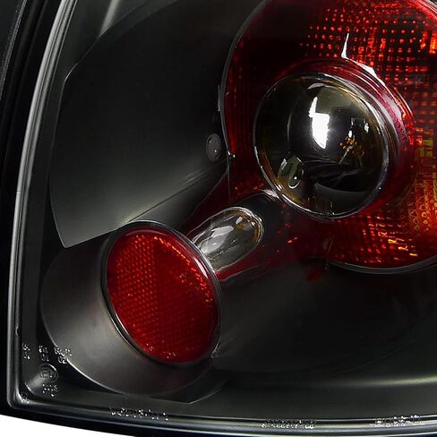 مصابيح خلفية سوداء من SPEC-D TUNING JDM متوافقة مع 2006-2009 Volkswagen Golf MK5 GTI Rabbit R32، مجموعة زوج يسار + يمين in Saudi Arabia