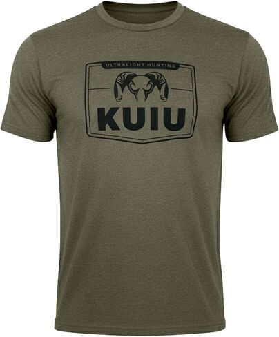 KUIU Logo Sign T-Shirt for Men – Lightweight Cotton Polyester Hunting Tee – Soft, Durable Standard Fit Crew Neck in Kuwait