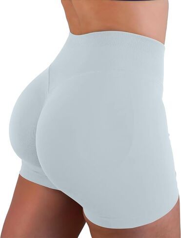 Women Workout Impact Shorts Scrunch Butt Lifting Seamless Yoga Gym Booty Biker Shorts in Saudi Arabia