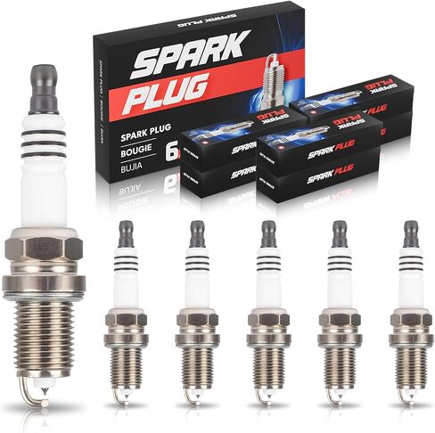 ENA Set of 6 Platinum Spark Plug Compatible with Acura Audi Jaguar Lexus Nissan Toyota Various Vehicles Replacement for 4503 PK16TT 000018KJ13 0031595403 in Saudi Arabia