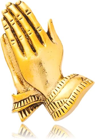 Serenity Prayer Brooch Pins Gold Praying Hands Vintage Lapel Badge Brooches for Women Fashion Jewelry Clothing Decoration Accessories in Kuwait