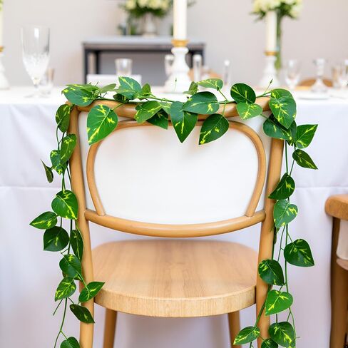 450 Feet 60 Pack Fake Greenery Hanging Garland, Artificial Ivy Leaf Plants, Vine Leaves, Flowers Foliage for Bedroom Garden Wall Decor in Saudi Arabia