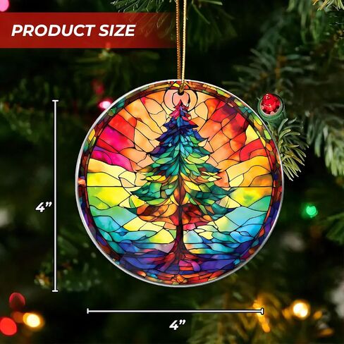 Christmas Ornaments 2024, Christmas Ornament Christmas Tree Round, Holiday Decoration, Car Interiors Decors, Christmas Decor for Holiday Party 2024 Christmas Ornament in Kuwait