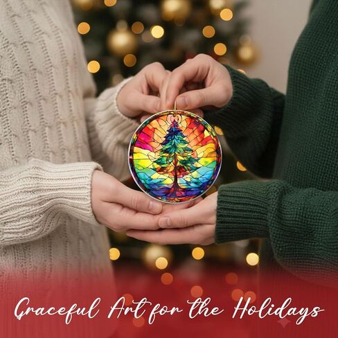 Christmas Ornaments 2024, Christmas Ornament Christmas Tree Round, Holiday Decoration, Car Interiors Decors, Christmas Decor for Holiday Party 2024 Christmas Ornament in Kuwait