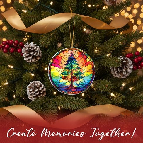 Christmas Ornaments 2024, Christmas Ornament Christmas Tree Round, Holiday Decoration, Car Interiors Decors, Christmas Decor for Holiday Party 2024 Christmas Ornament in Kuwait