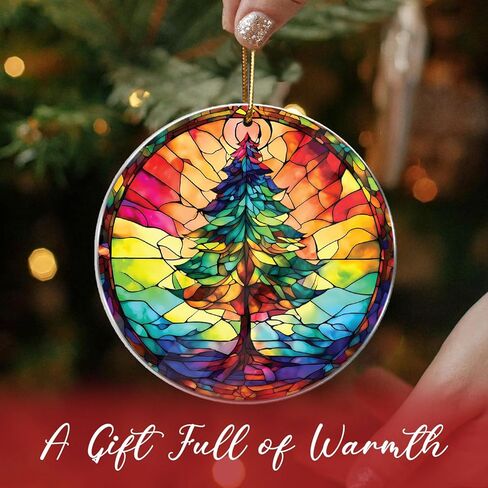 Christmas Ornaments 2024, Christmas Ornament Christmas Tree Round, Holiday Decoration, Car Interiors Decors, Christmas Decor for Holiday Party 2024 Christmas Ornament in Kuwait