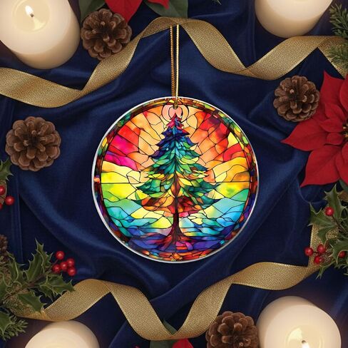 Christmas Ornaments 2024, Christmas Ornament Christmas Tree Round, Holiday Decoration, Car Interiors Decors, Christmas Decor for Holiday Party 2024 Christmas Ornament in Kuwait