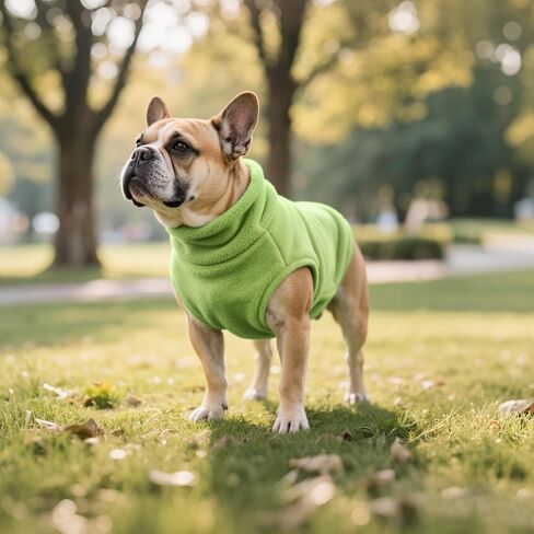 Idepet Dog Fleece Vest Sweater Zip Up Warm Pullover Dogs Jacket with D-Ring Leash Winter Cold Weater Coat Pet Sweatershirt Clothes Hoodie for Small Medium Dogs Boy Girl (Purple, M) in Kuwait