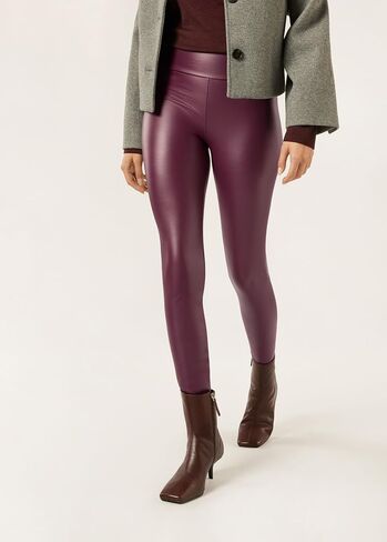 Woman's Thermal Leather Effect Leggings in Saudi Arabia