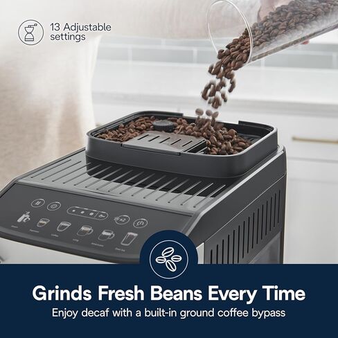 De'Longhi Magnifica Start Automatic Espresso Machine with Manual Milk Frother, Black in Kuwait