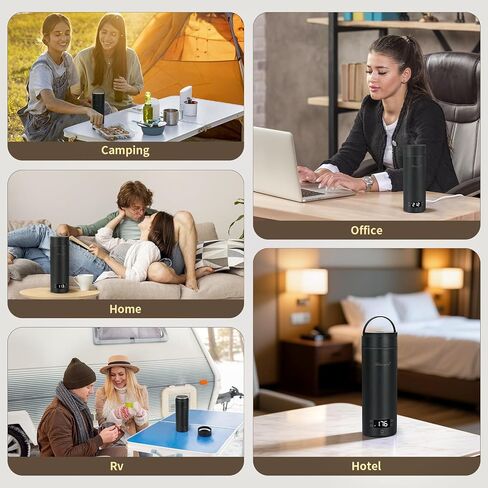 500ML Portable Electric Kettle Small,Mini Travel Kettle with 4 Temperature Control,Hot Water Boiler Kettle,Auto Shut-Off & Boil Dry Protection,304 Stainless Steel,Fast Boil Kettle With Handy,White in Saudi Arabia