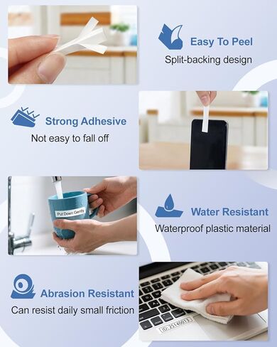 5P M-K231 M Tape MK231-731 12mm 1/2 Compatible with Brother M Label Tape 12mm 0.47 White/Color Label Maker M Tape Compatible with Brother PT-80 PT-70 PT-65 PT-55 PT-M95 PT-90 in Kuwait