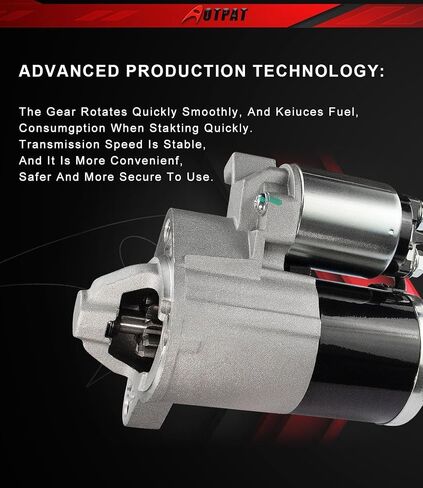 محرك تشغيل لـ: -Jeep Commander 3.7L 2006-2010، Grand Cherokee 3.7L 2005-2010، 12V 1.2KW 10 أسنان في اتجاه عقارب الساعة، استبدال Arranque para Carro OE# 56044734AA 17939N 410-48133 SMT0301 LRS03971 in Kuwait