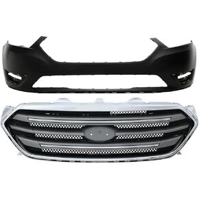 PENSUN Front Bumper Upper Grille Fit for 2013 2014 2015 2016 2017 2018 2019 Ford Taurus, FO1000666/DG1Z17D957AAPTM in Kuwait