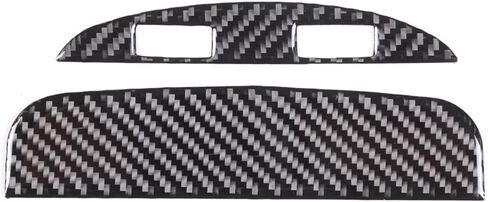 LLKUANG Soft Carbon Fiber Rear Back Seat Air Vents Decor Trim Cover Air-Condition Vent Cover Panel Trim Frame Interior Accessories for Maserati Ghibli 2014-2022 in Saudi Arabia