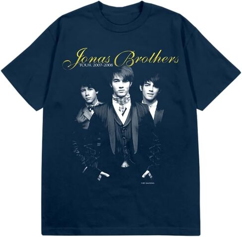 JONAS BROTHERS Official Merch 2007-2008 Vintage Photo T-Shirt in Saudi Arabia