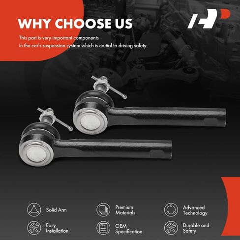 A-Premium 2 x Front Outer Tie Rod Ends, Compatible with Mazda CX-5 CX5 2017-2023 in Saudi Arabia