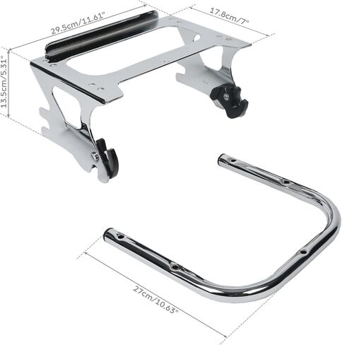 TCMT Detachable Two-up Trunk Mounting Luggage Rack Fits For Harley 1997-2008 Touring CVO Road King Street Glide Road Glide Electra Glide Pack in Saudi Arabia