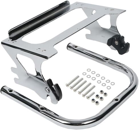 TCMT Detachable Two-up Trunk Mounting Luggage Rack Fits For Harley 1997-2008 Touring CVO Road King Street Glide Road Glide Electra Glide Pack in Saudi Arabia