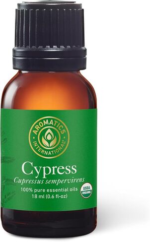Aromatics International Premium Organic Cypress Essential Oil 5ml | 100% Pure Essential Oil for Diffusion & Aromatherapy in Kuwait