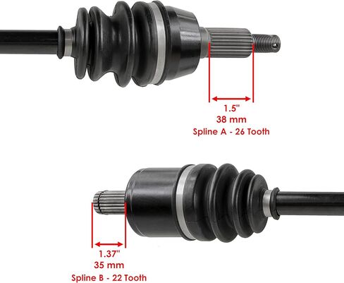 Caltric Front Left and Right Cv Joint Axle with Bearing Compatible with Polaris Rzr 800 Efi 2008-2014 in Saudi Arabia