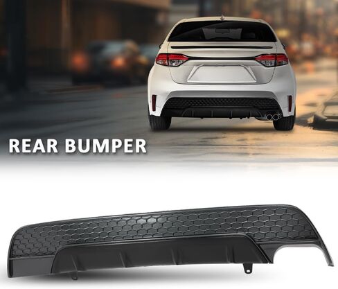 غطاء ستارة المصد الخلفي G-PLUS متوافق مع Toyota Corolla SE XSE 2020-2022 5216902071, 5216902070,52453-02900 أسود in Saudi Arabia