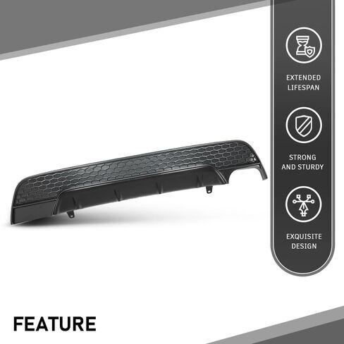 غطاء ستارة المصد الخلفي G-PLUS متوافق مع Toyota Corolla SE XSE 2020-2022 5216902071, 5216902070,52453-02900 أسود in Saudi Arabia