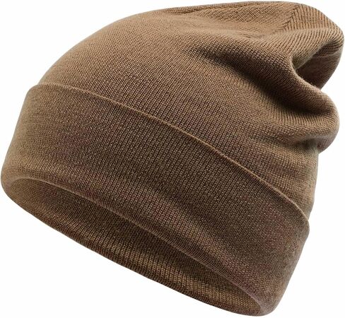 قبعة صغيرة كبيرة الحجم مقاس XXL من صوف ميرينو بنسبة 100% للرجال والنساء، قبعة شتوية دافئة كبيرة جدًا للرؤوس الكبيرة، قبعة محبوكة قابلة للتمدد in Kuwait