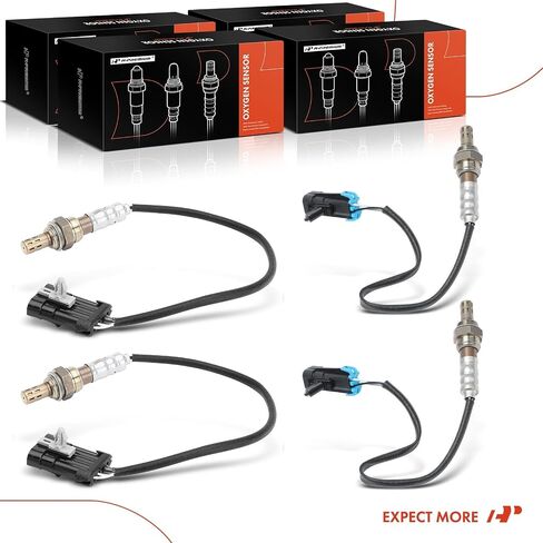 مستشعر الأوكسجين A-Premium O2 متوافق مع شيفروليه سيلفرادو 1500 C1500 C2500، تاهو، Express 1500 2500 وجي إم سي C1500 K1500 سوبربان، المنبع والمصب، مجموعة 4 قطع، استبدال # 8253252660، 96335927 in Saudi Arabia