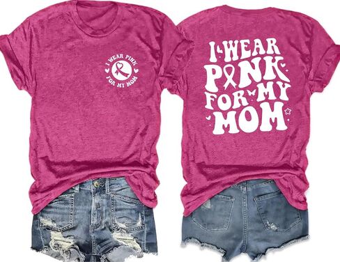 Breast Cancer Survivor Shirts for Women Pink Ribbon T Shirt Breast Cancer Awareness Tee Pink Support Top in Saudi Arabia