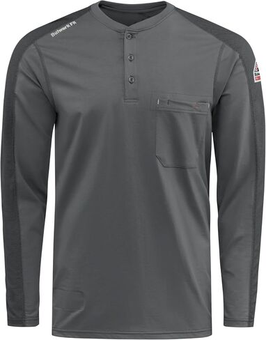 Bulwark FR Men's Flex Knit Henley in Saudi Arabia