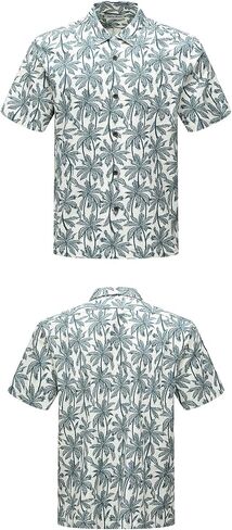 Mens Hawaiian Shirts Silk Short Sleeve Beach Shirt Relaxed Fit Vacation Shirts in Saudi Arabia