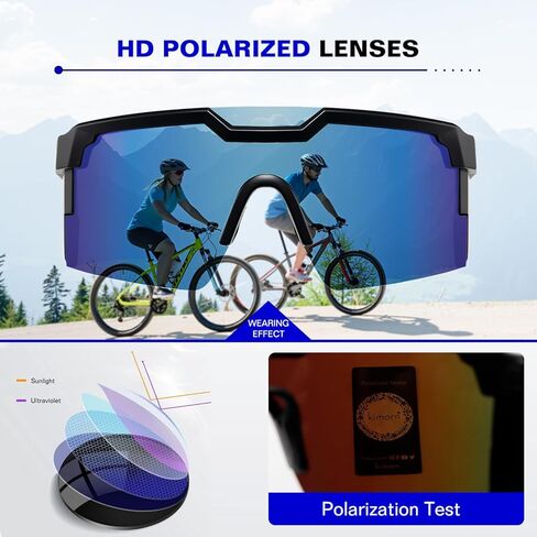 kimorn Polarized Sports Sunglasses for Men and Women UV Protection Ideal for Cycling Fishing Ski Running Golf in Kuwait