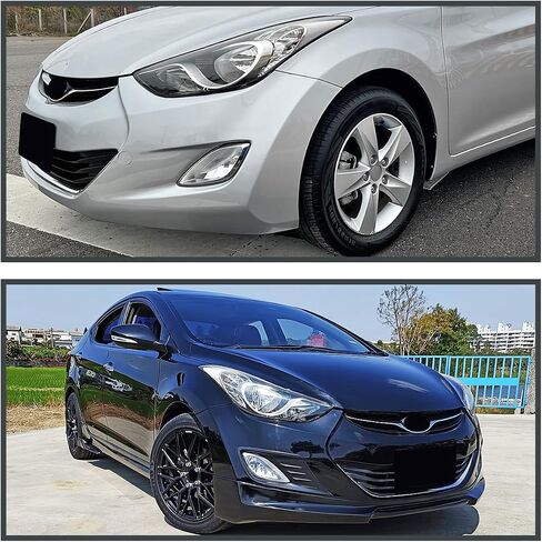 مصابيح الضباب ذات العدسات الشفافة من Spec-D + 881 لمبة + مفتاح متضمن متوافق مع مجموعة Hyundai Elantra Sedan 4D L+R 2011-2013 in Saudi Arabia