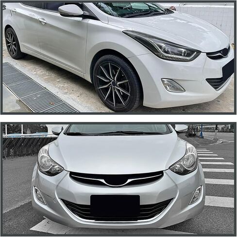 مصابيح الضباب ذات العدسات الشفافة من Spec-D + 881 لمبة + مفتاح متضمن متوافق مع مجموعة Hyundai Elantra Sedan 4D L+R 2011-2013 in Saudi Arabia