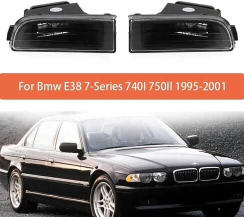 2 قطعة مجموعة مصابيح الضباب المصد الأمامي الضباب الخفيف 63178352023 63178352024 لسيارات BMW E38 7 Series 740I 750IL 1995-2001 in Saudi Arabia