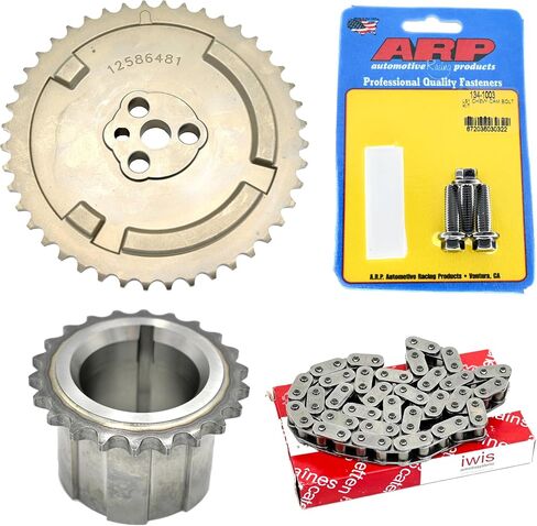 Michigan Motorsports IWIS Timing Chain Set with 58X Cam Sprocket, ARP Cam Bolts & Crank Gear - Fits 4.8L 5.3L 6.0L 6.2L LS Engine - LS2 LS3 L99 LS4 LS9 LSA LC9 L92 L96 in Saudi Arabia